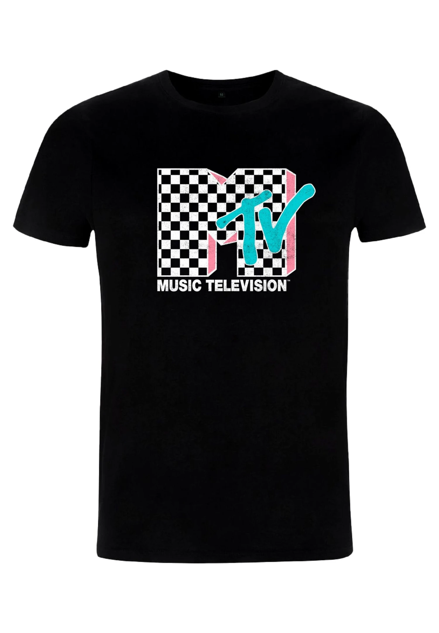 Henry Tiger Mtv Checkered Mtv Inverse - T-Shirt Print - Black - Afbeelding 2