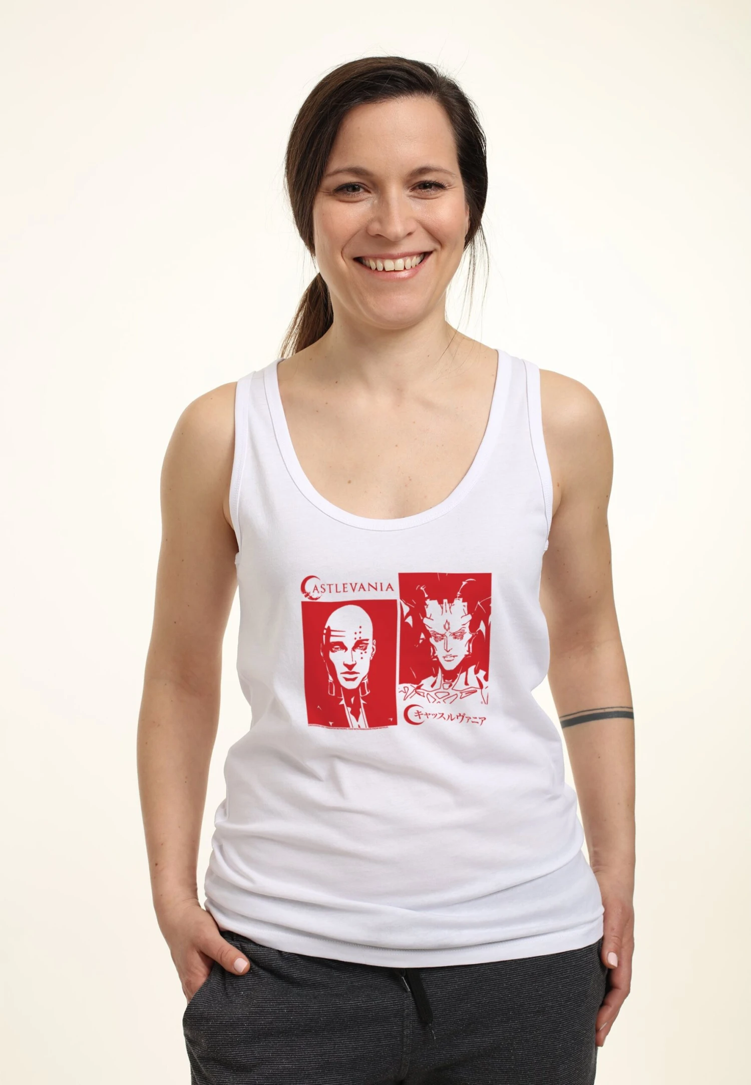 Henry Tiger Castlevania Isaac And Abel - Top - White - Afbeelding 3