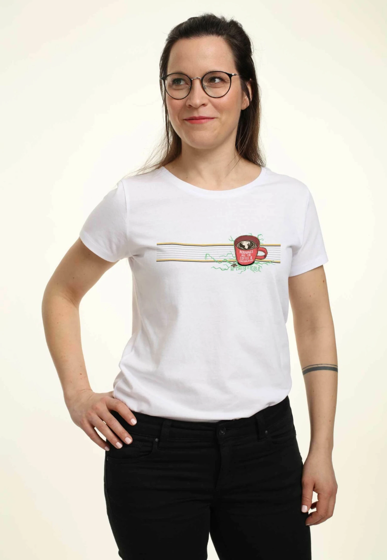 Henry Tiger Stranger Things Mornings Mug - T-Shirt Print - White - Afbeelding 3