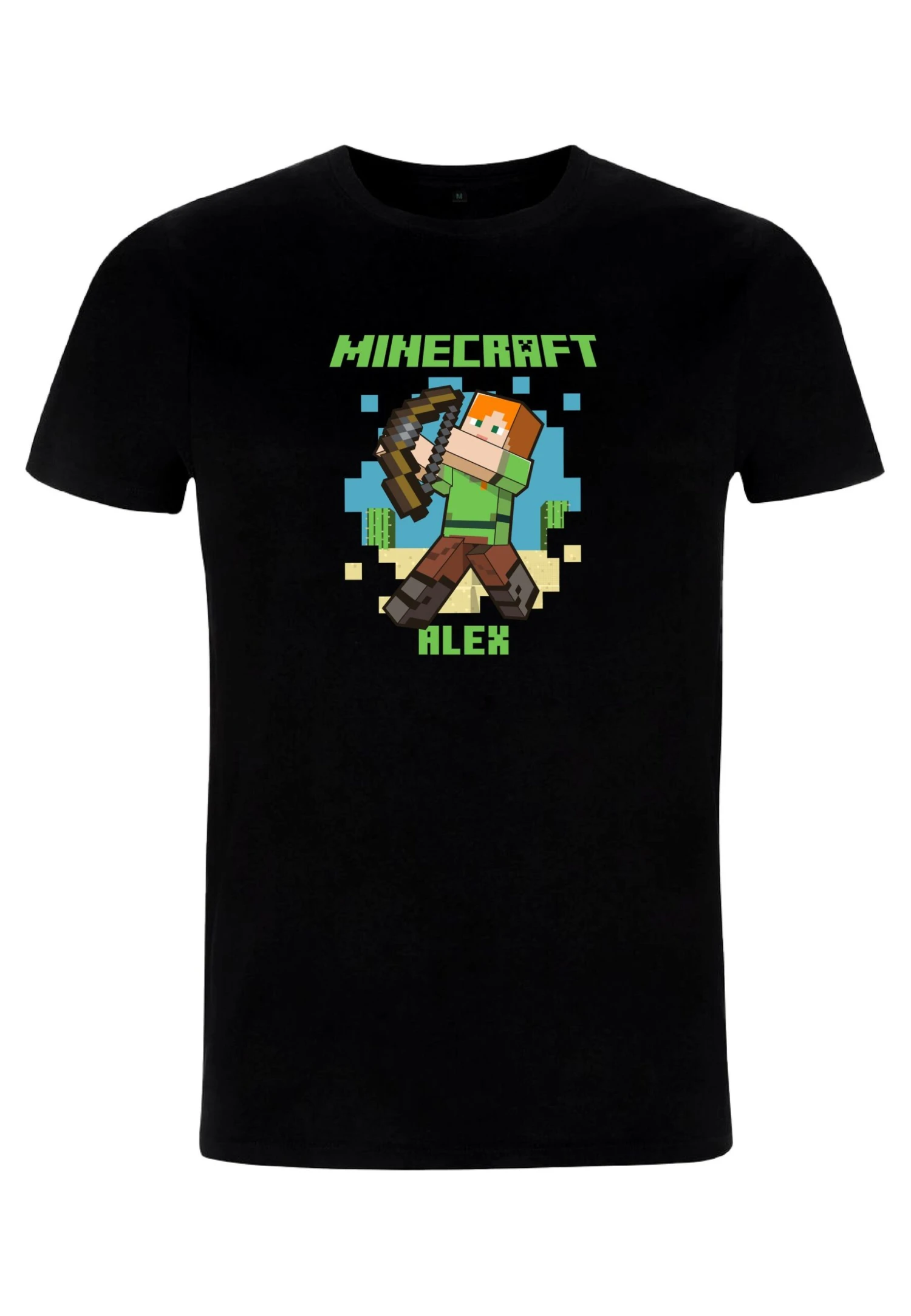 Henry Tiger Minecraft Sniper - T-Shirt Print - Black - Afbeelding 4