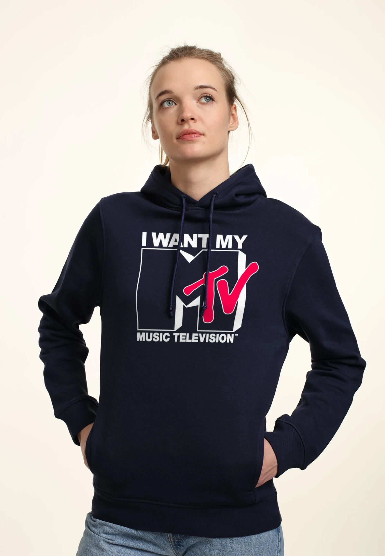 Henry Tiger Mtv Want Logo - Hoodie - Navy Blue - Afbeelding 3