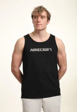 Henry Tiger Minecraft Logo Tank- Top - Black