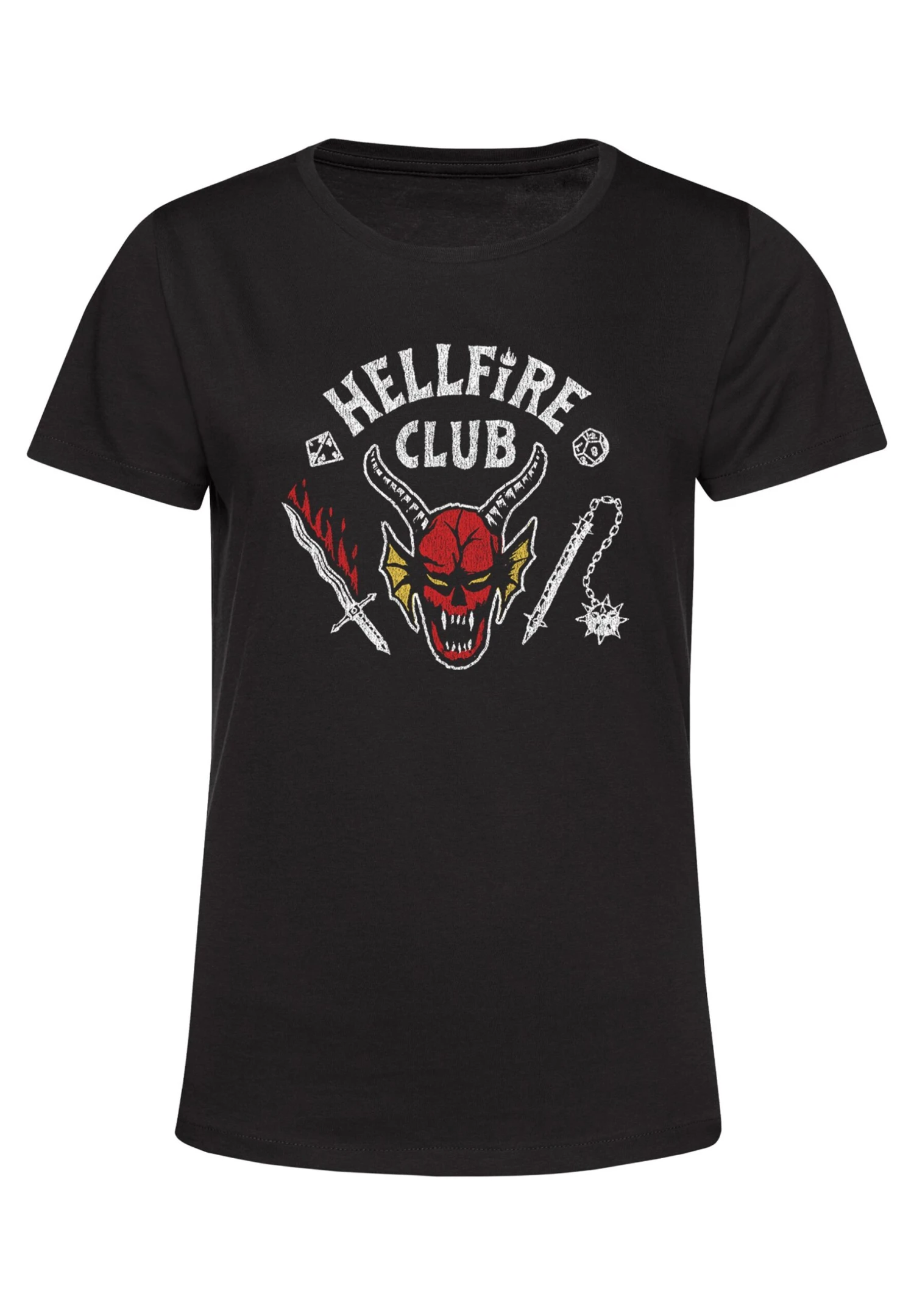 Henry Tiger Stranger Things Hellfire Club - T-Shirt Print - Black - Afbeelding 5