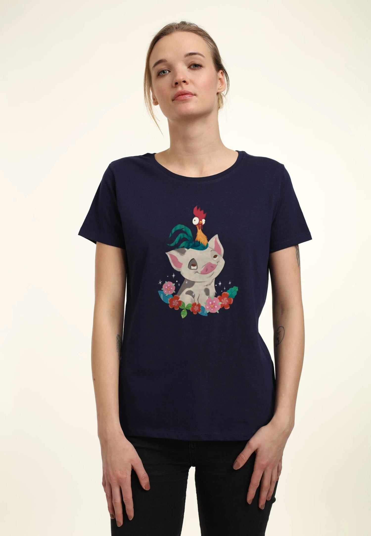 Henry Tiger Moana Tropical Buddies - T-Shirt Print - Navy Blue - Afbeelding 3