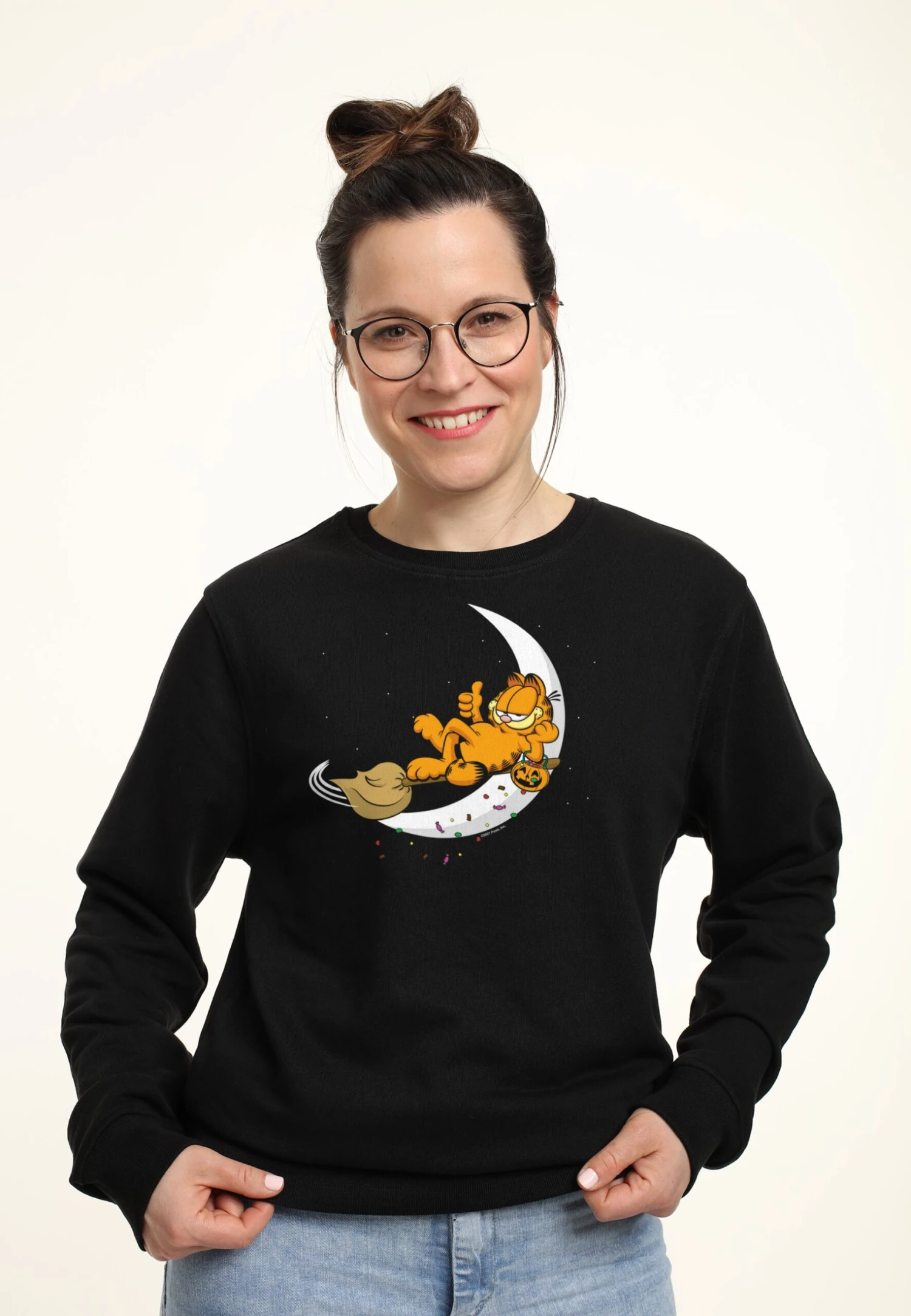 Henry Tiger Garfield A Candy Cat - Sweater - Black