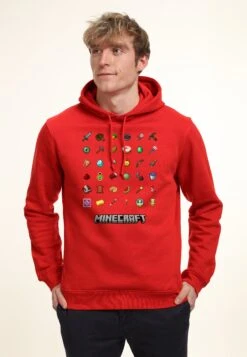 Henry Tiger Minecraft Items Textbook - Hoodie - Red