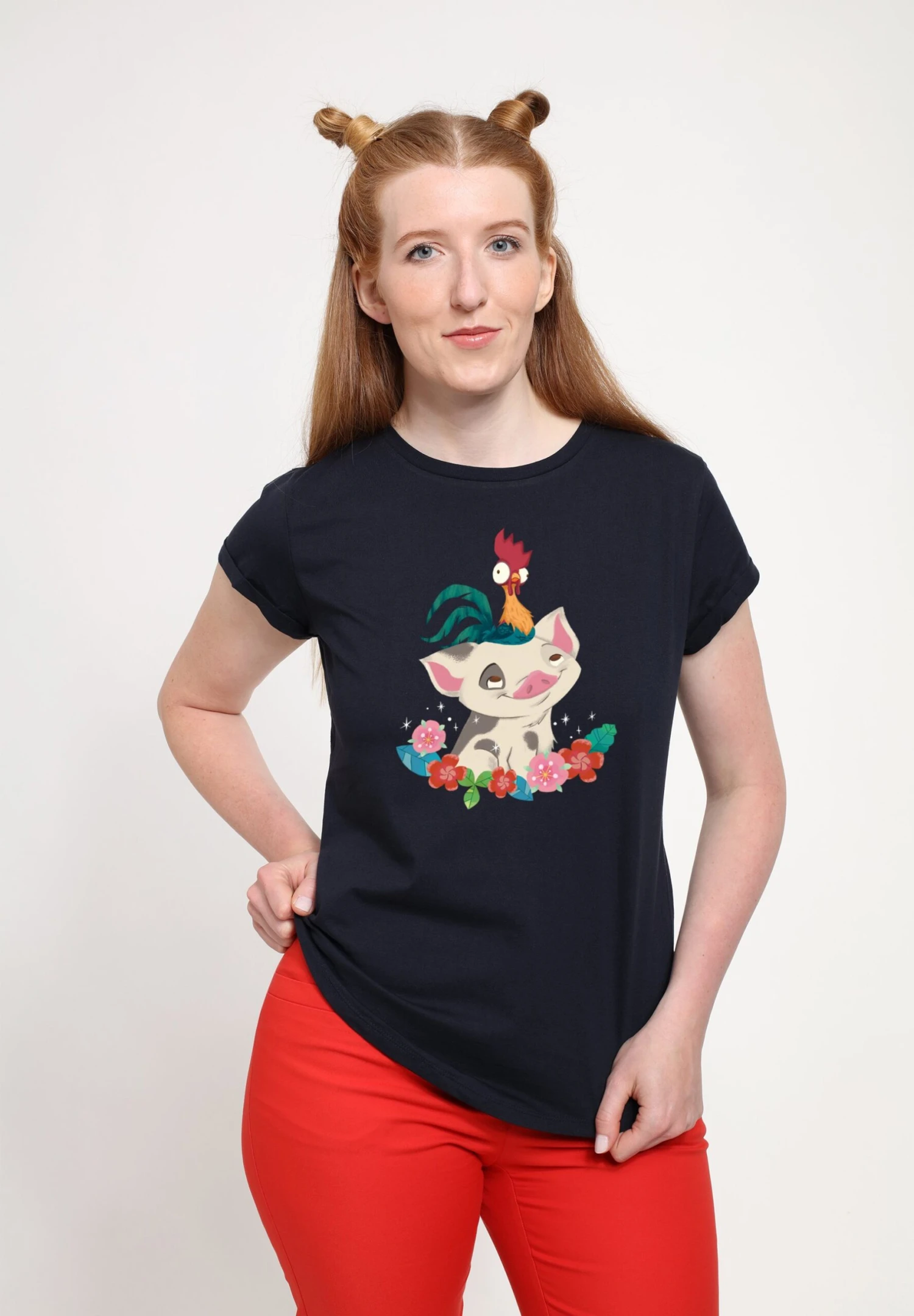 Henry Tiger Moana Tropical Buddies - T-Shirt Print - Navy Blue - Afbeelding 3