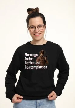 Henry Tiger Stranger Things Coffee And Contemplation - Sweater - Black