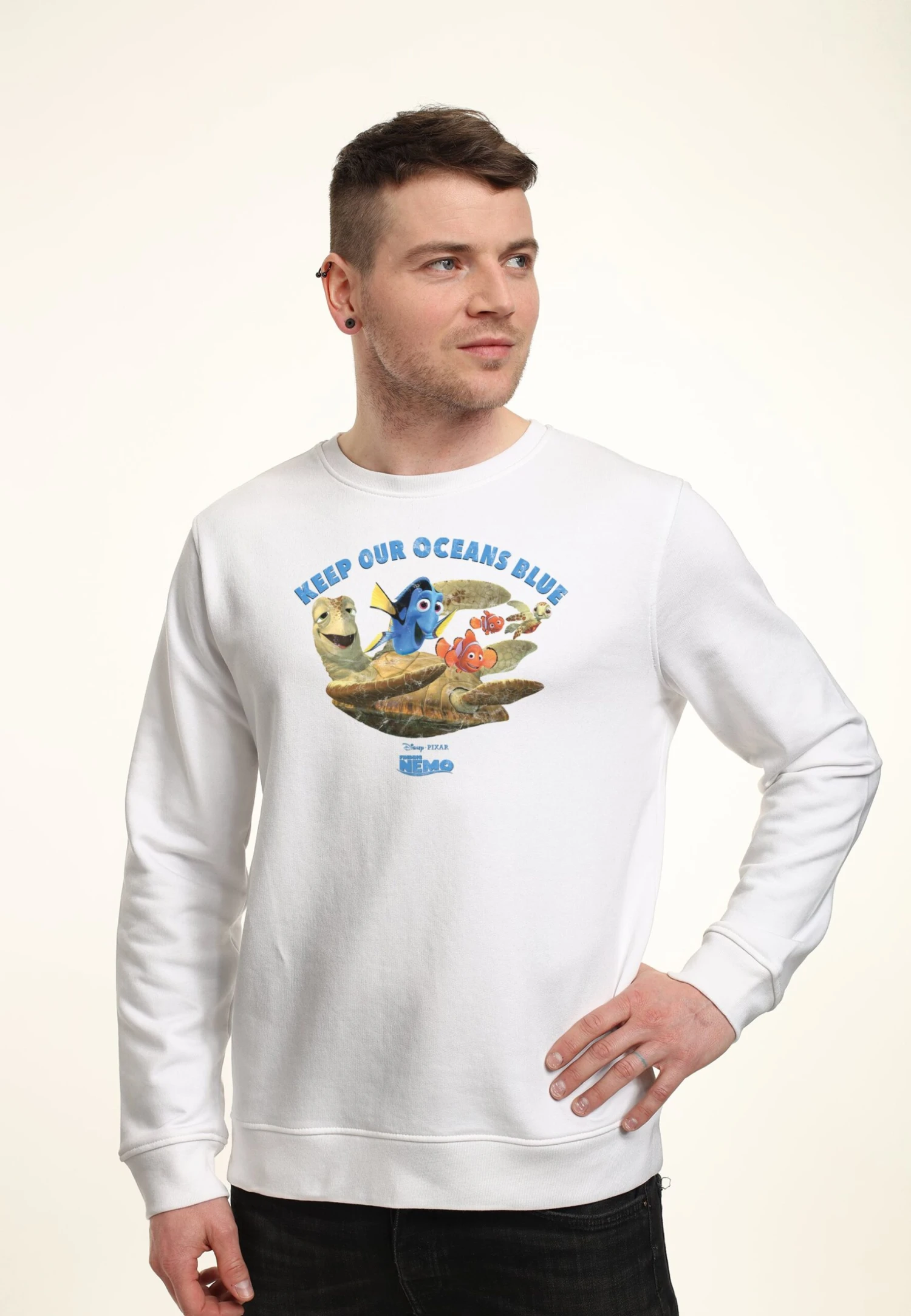 Henry Tiger Finding Nemo Nemo Ocean - Sweater - White - Afbeelding 3