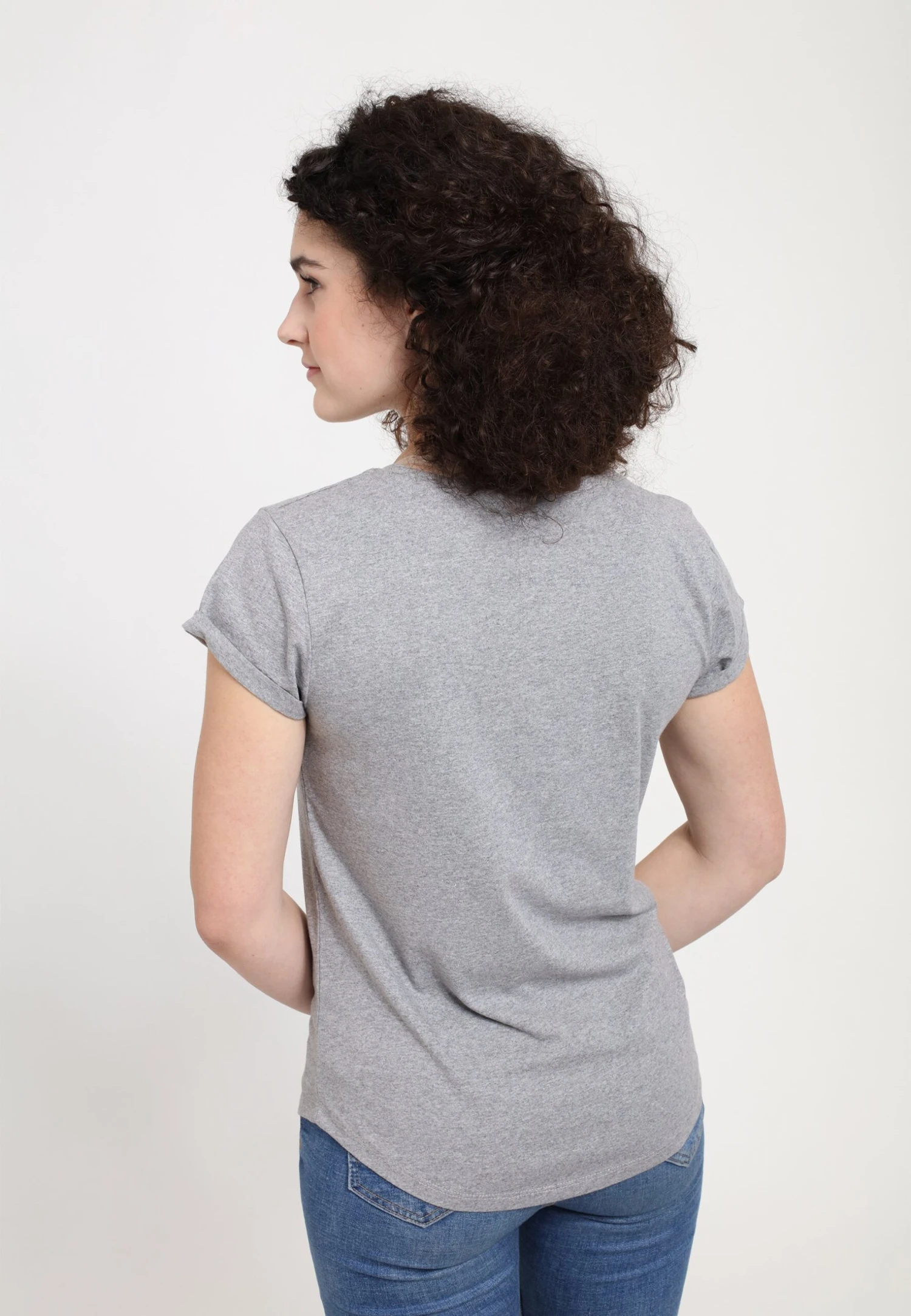 Henry Tiger Bridgerton Whistledown Tea - T-Shirt Print - Melange Grey - Afbeelding 2