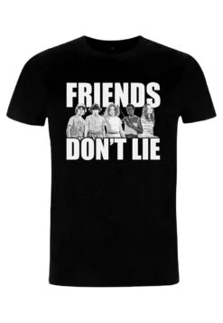 Henry Tiger Stranger Things Cast Friends Don'T Lie - T-Shirt Print - Black