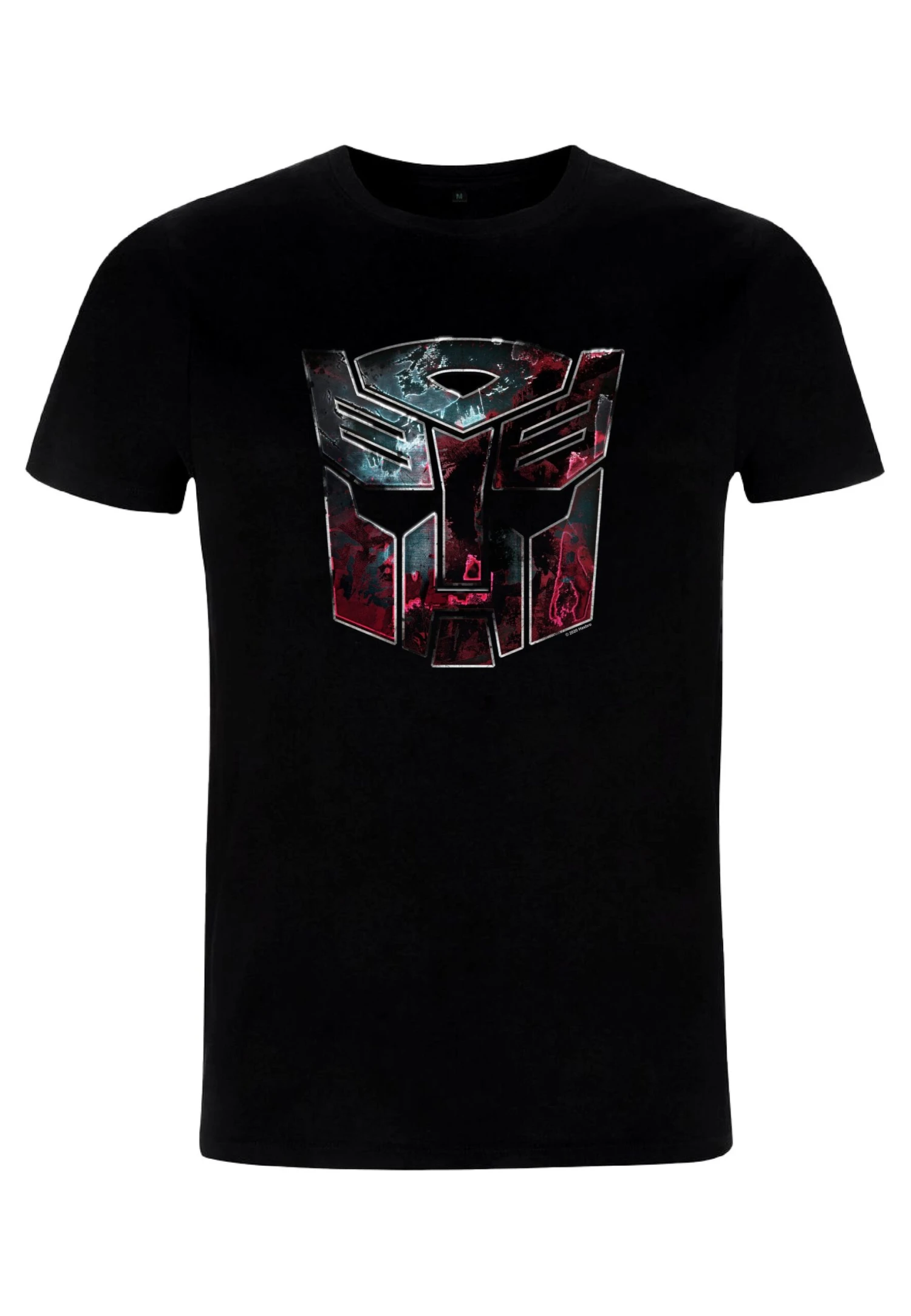 Henry Tiger Transformers Autobot Face Badge - T-Shirt Print - Black - Afbeelding 4