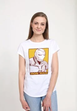 Henry Tiger Pop Iron Man - T-Shirt Print - White