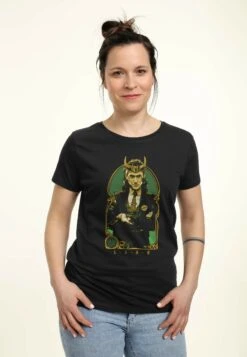 Henry Tiger Loki Liar - T-Shirt Print - Black