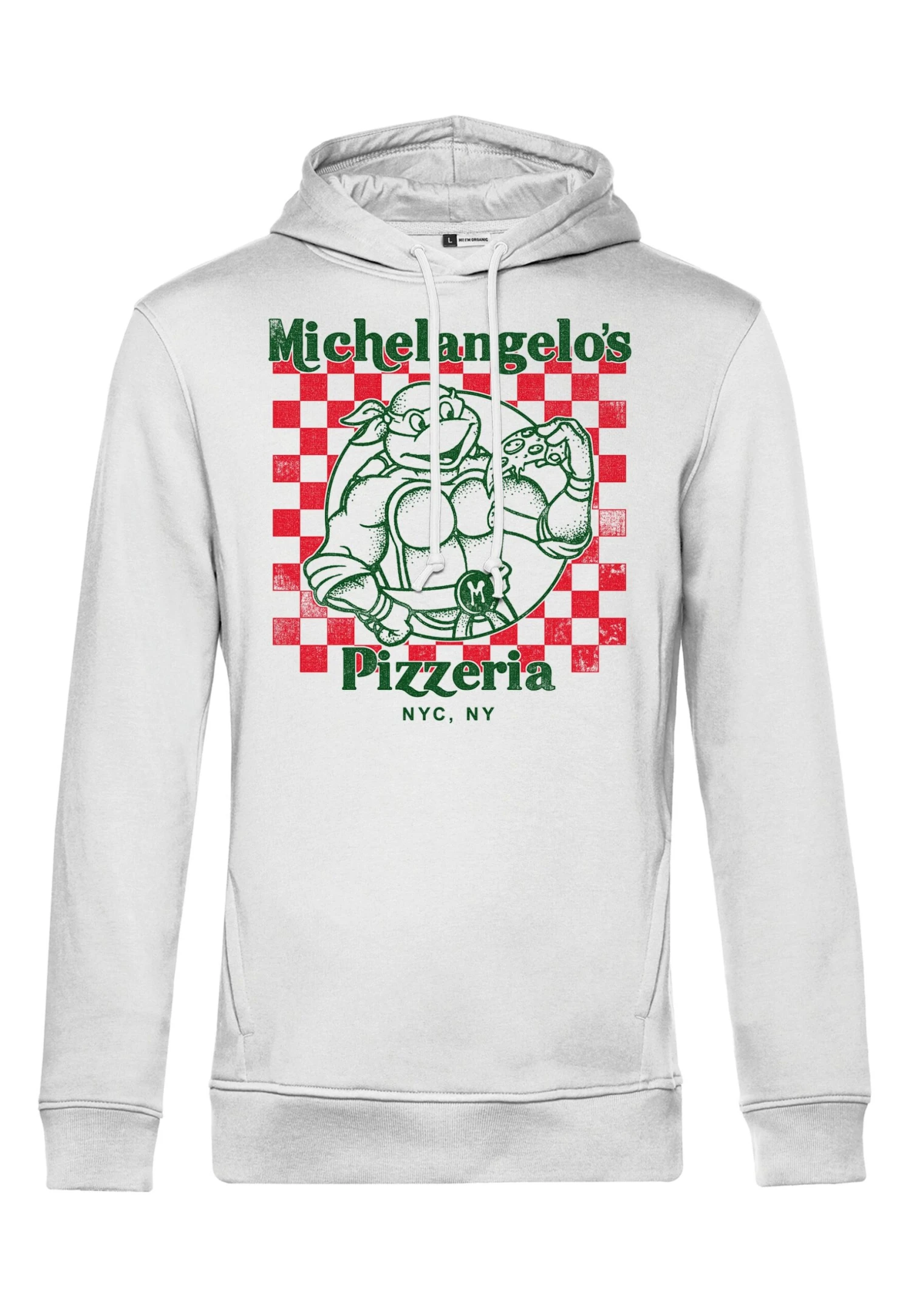 Henry Tiger Nickelodeon Mikeys Pizza - Hoodie - White - Afbeelding 3