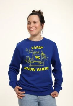 Henry Tiger Stranger Things Camp Know Where - Sweater - Royal Blue