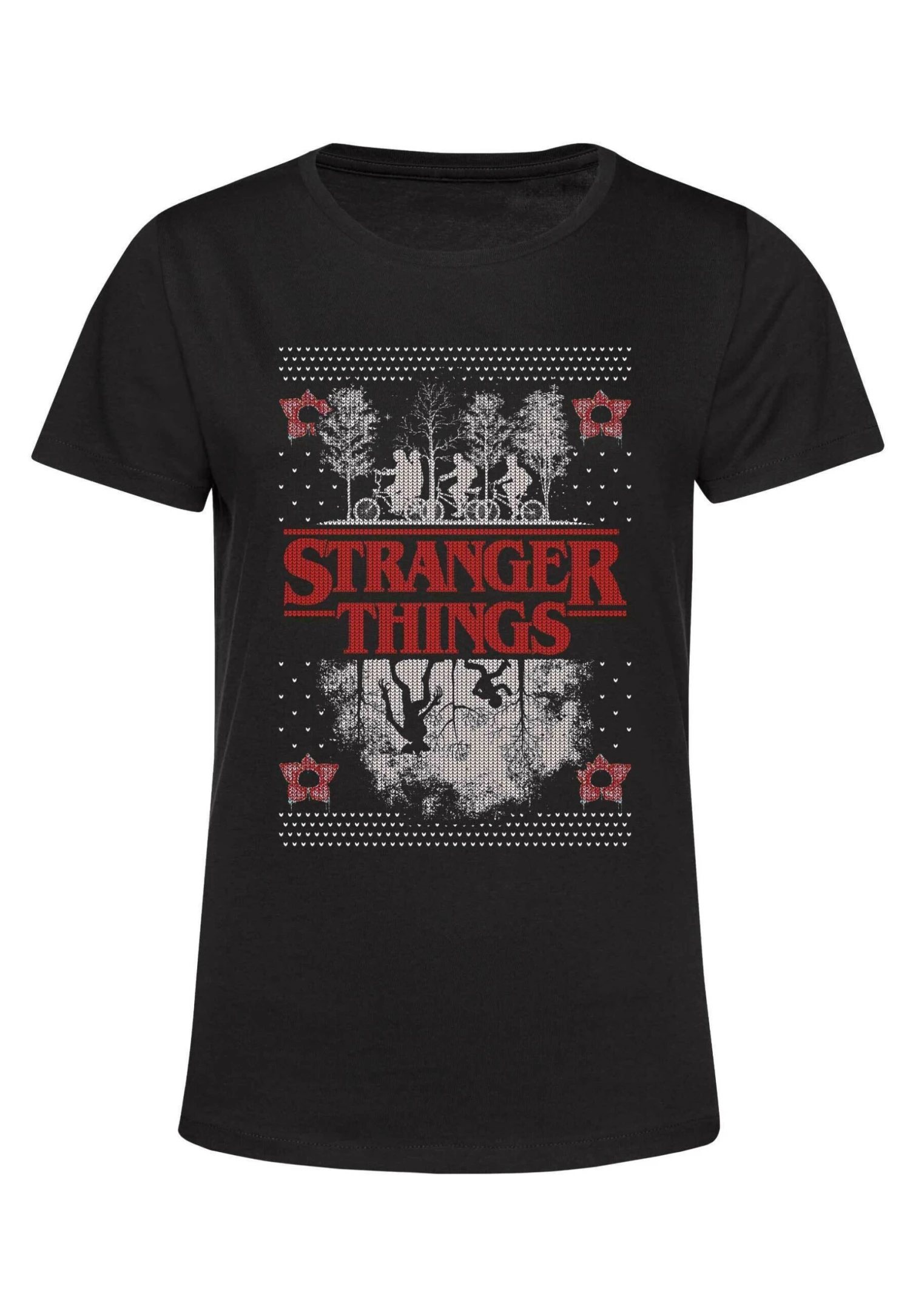 Henry Tiger Stranger Things Upsidedown Ugly- T-Shirt Print - Black - Afbeelding 5