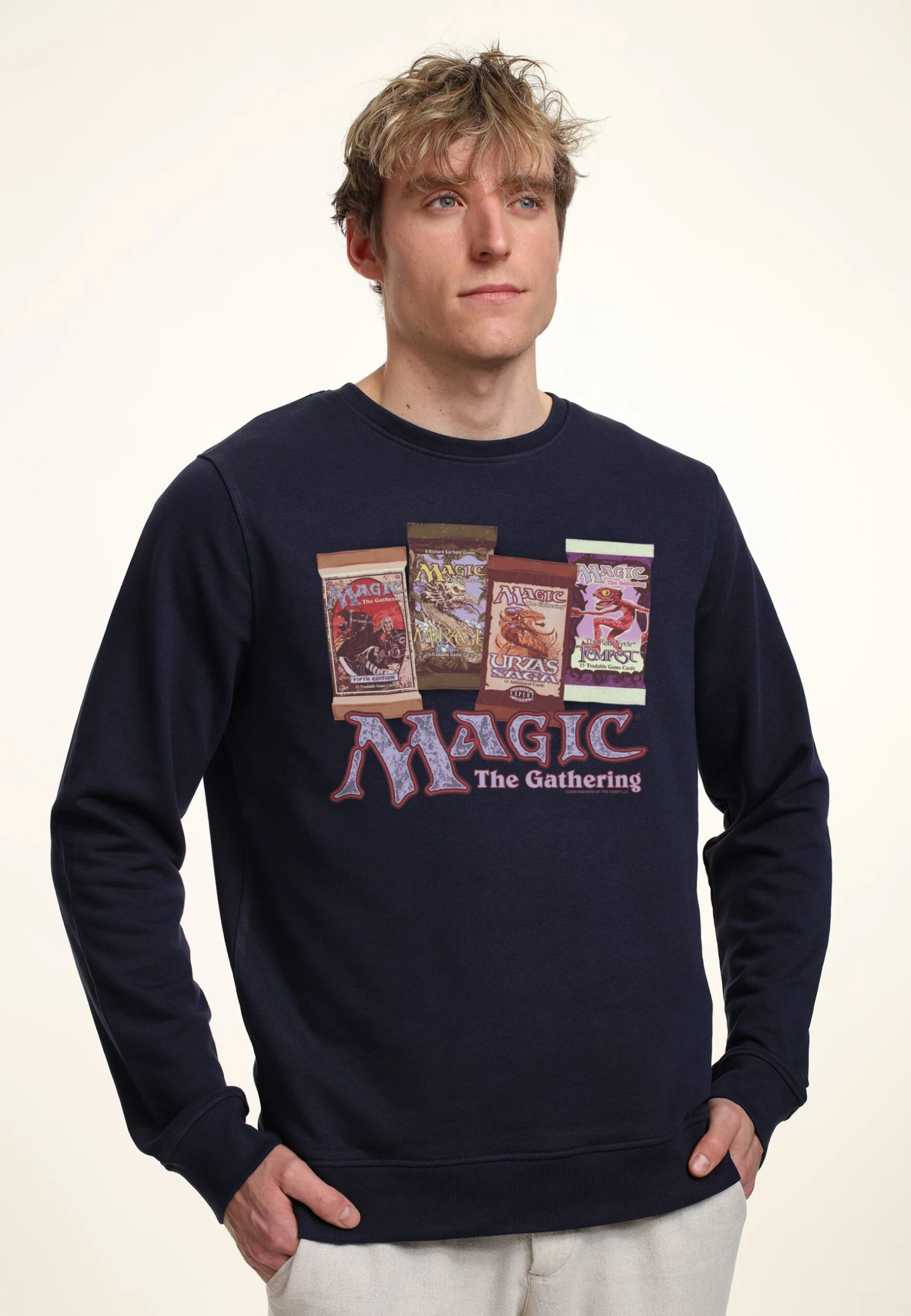 Henry Tiger Magic The Gathering Card Packs - Sweater - Navy Blue