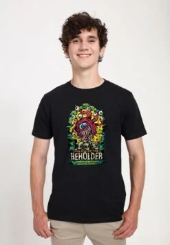 Henry Tiger Dungeons Dragons Eye Of The Beholder - T-Shirt Print - Black