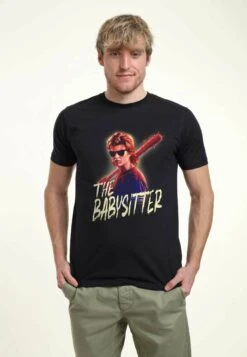 Henry Tiger Stranger Things Steve The Babysitter Unisex - T-Shirt Print - Navy Blue