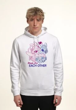 Henry Tiger Lilo Stitch Stitch Together - Hoodie - White