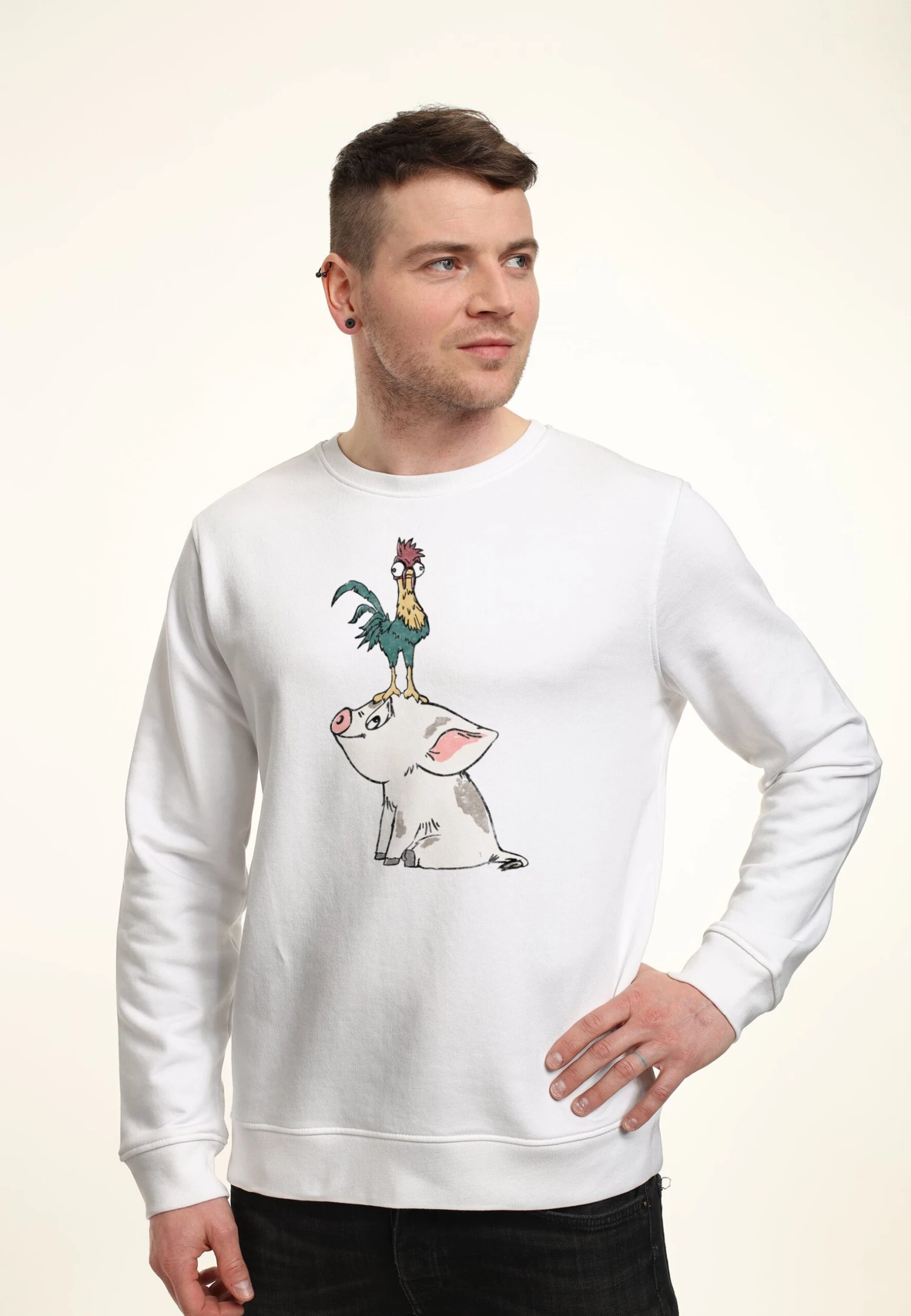 Henry Tiger Moana Pua - Sweater - White - Afbeelding 3