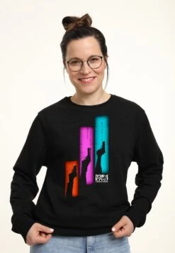 Henry Tiger Cowboy Bebop Gun Panels - Sweater - Black