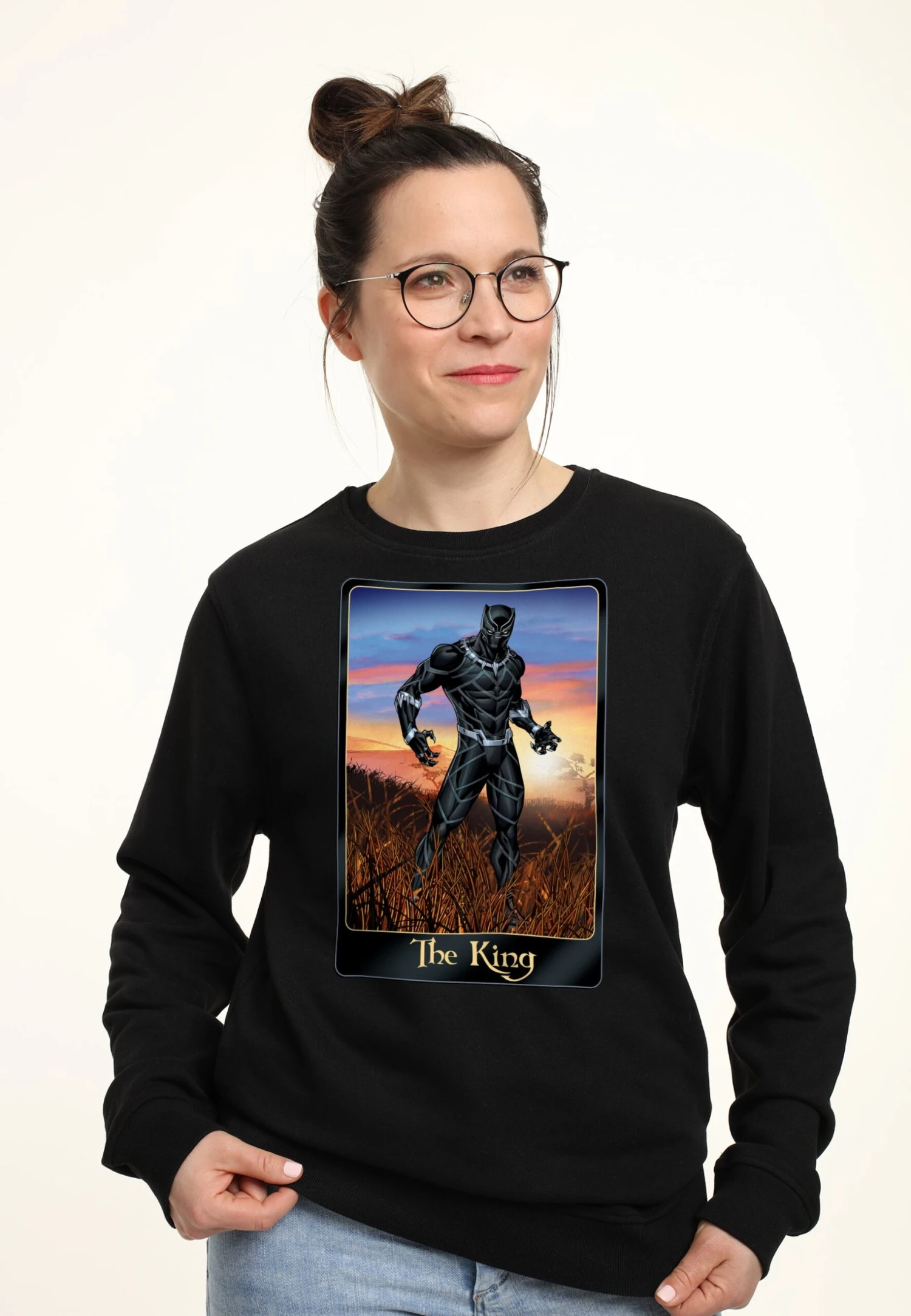Henry Tiger Avengers Classic Panther King - Sweater - Black - Afbeelding 3