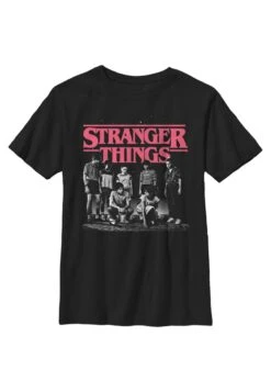 Henry Tiger Stranger Things Stranger Fade - T-Shirt Print - Black