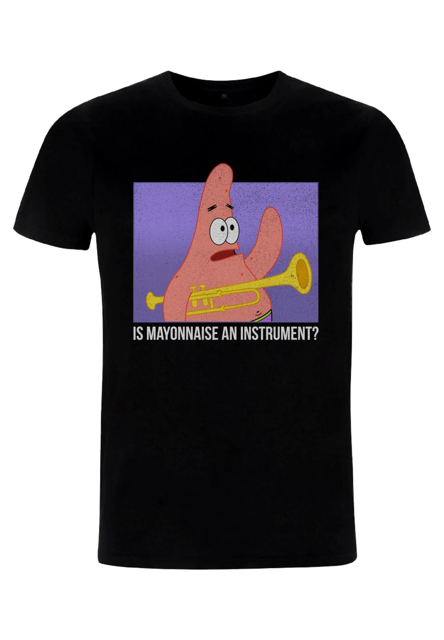 Henry Tiger Spongebob Squarepants Mayonnaise - T-Shirt Print - Black - Afbeelding 4
