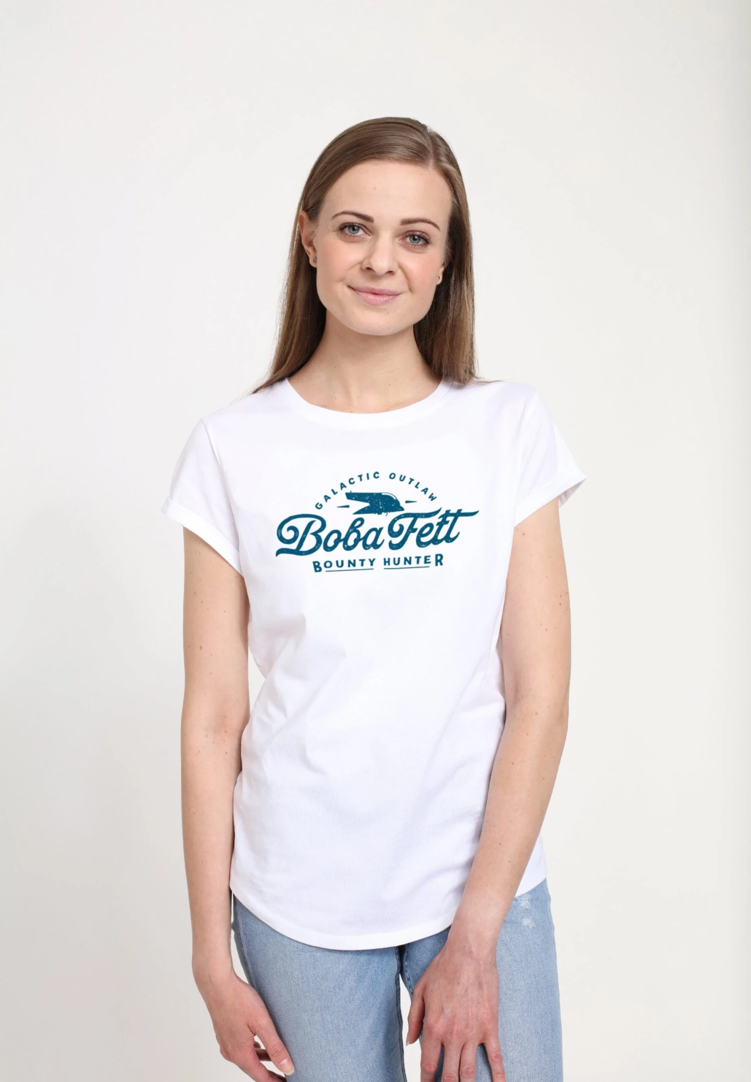 Henry Tiger Book Of Boba Fett Galatic Outlaw Boba Fett - T-Shirt Print - White