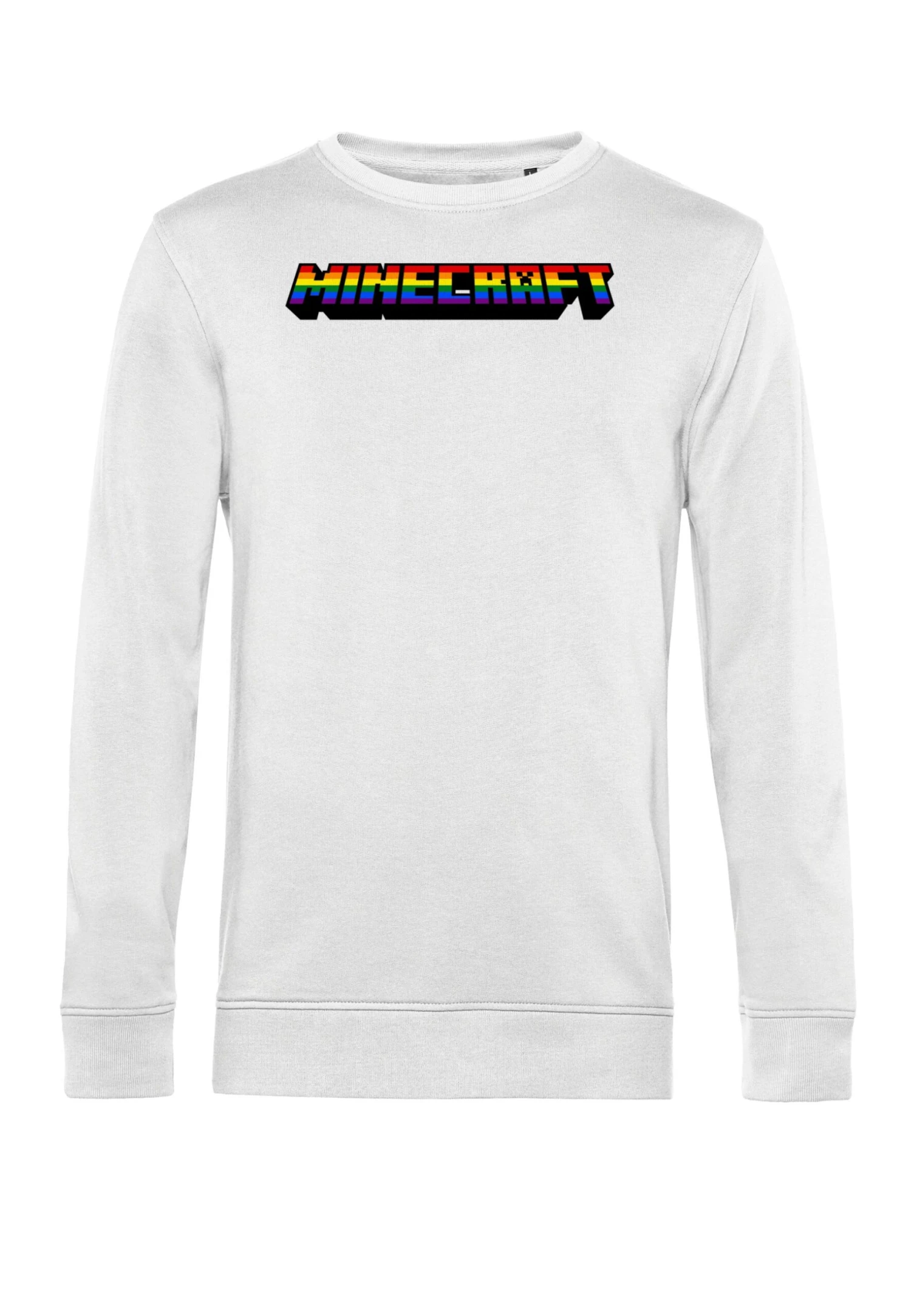 Henry Tiger Minecraft Mc Rainbow Logo - Sweater - White - Afbeelding 4