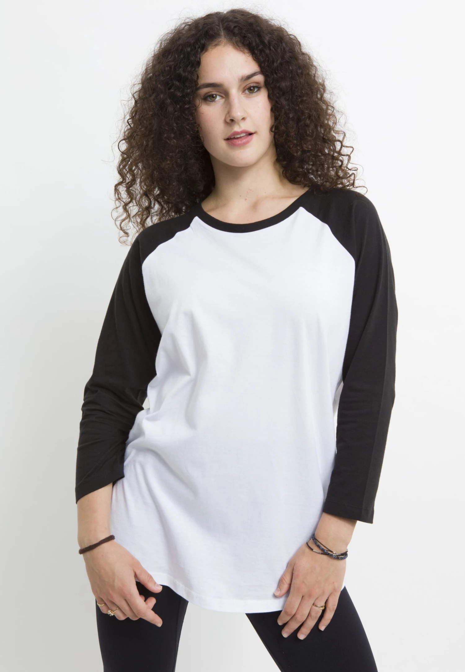 Henry Tiger Classic 3/4 Sleeve - Longsleeve - White Black - Afbeelding 4