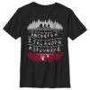 Henry Tiger Stranger Things Alphabet Lights - T-Shirt Print - Black