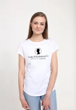 Henry Tiger Bridgerton Society Papers - T-Shirt Print - White