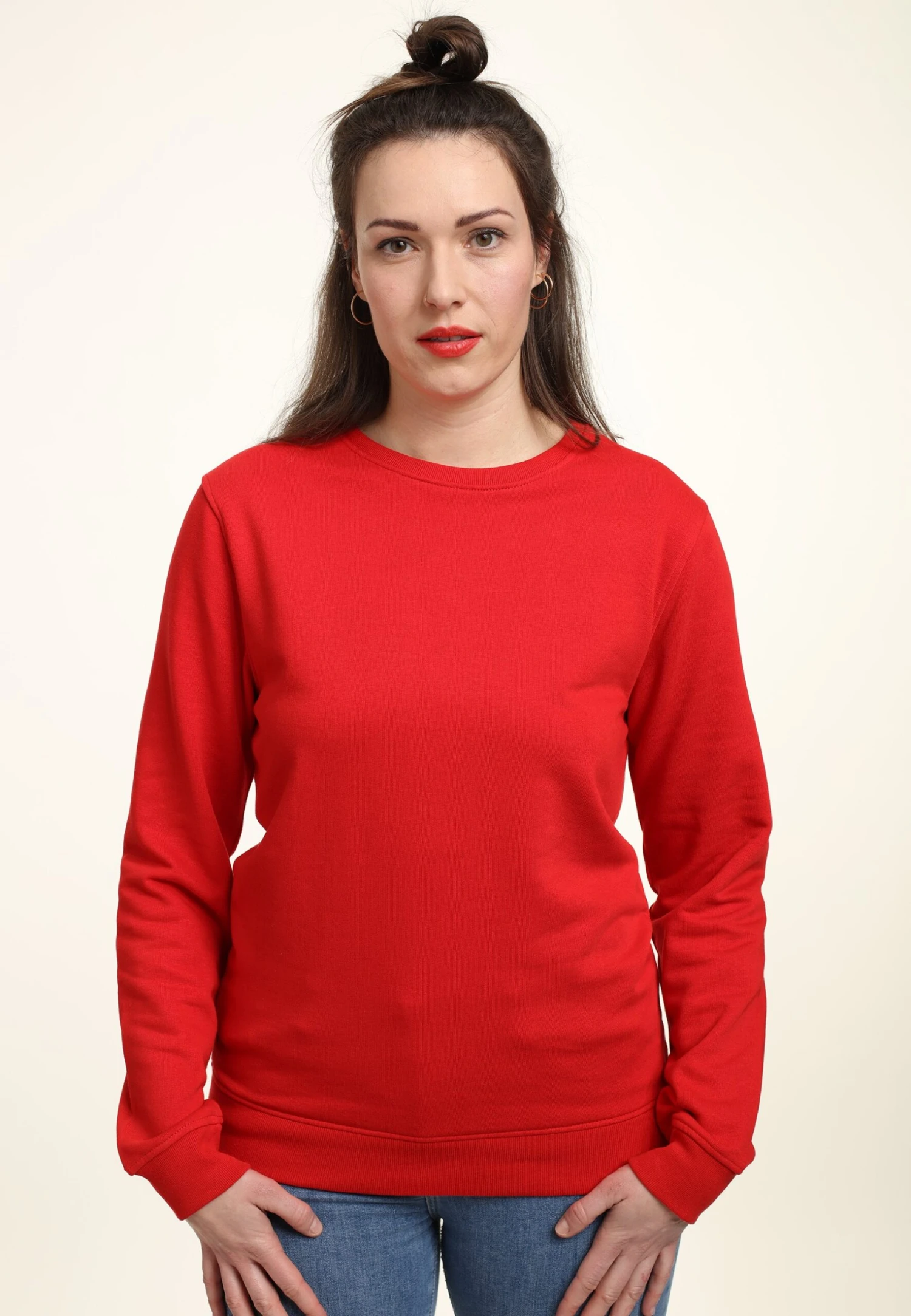 Henry Tiger Organic Crewneck - Sweater - Red - Afbeelding 3