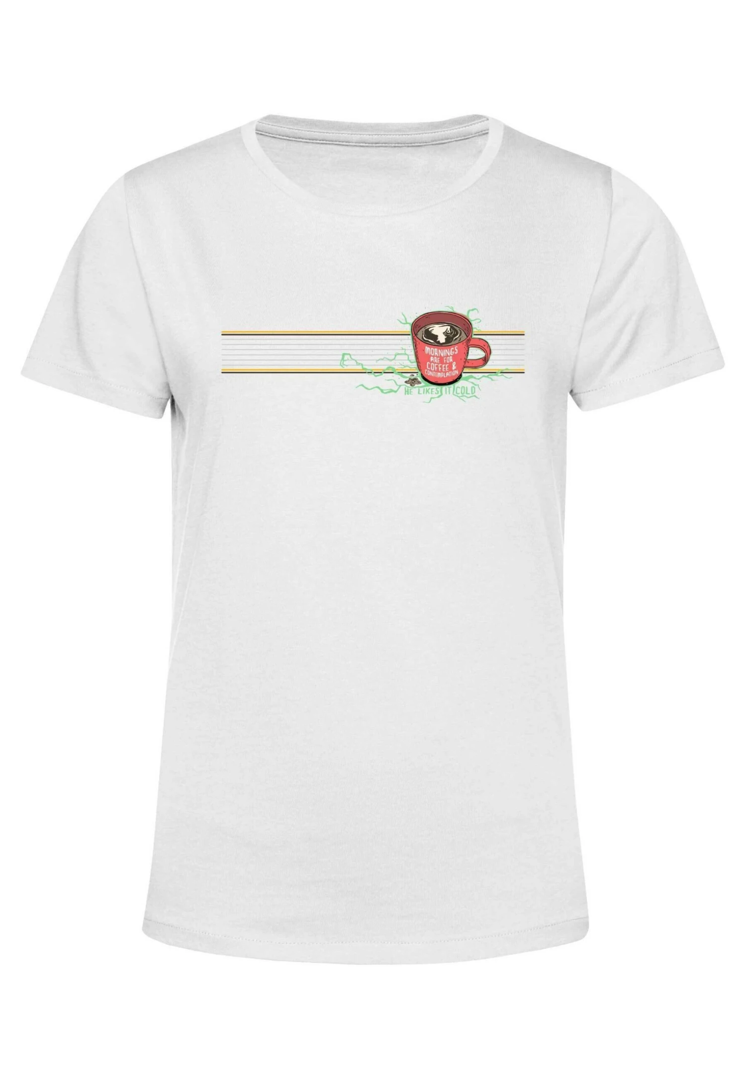 Henry Tiger Stranger Things Mornings Mug - T-Shirt Print - White - Afbeelding 5