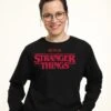 Henry Tiger Stranger Things Netflix Logo - Sweater - Black
