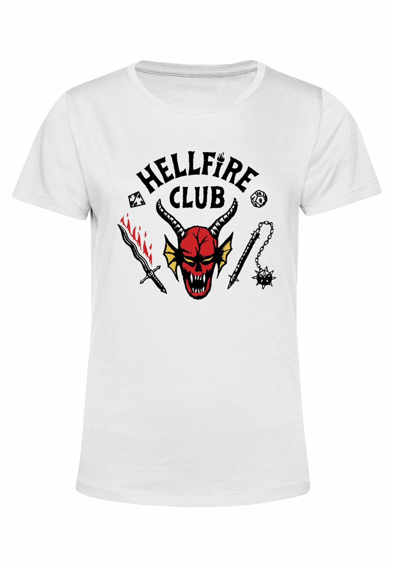 Henry Tiger Stranger Things Hellfire Club - T-Shirt Print - White - Afbeelding 5