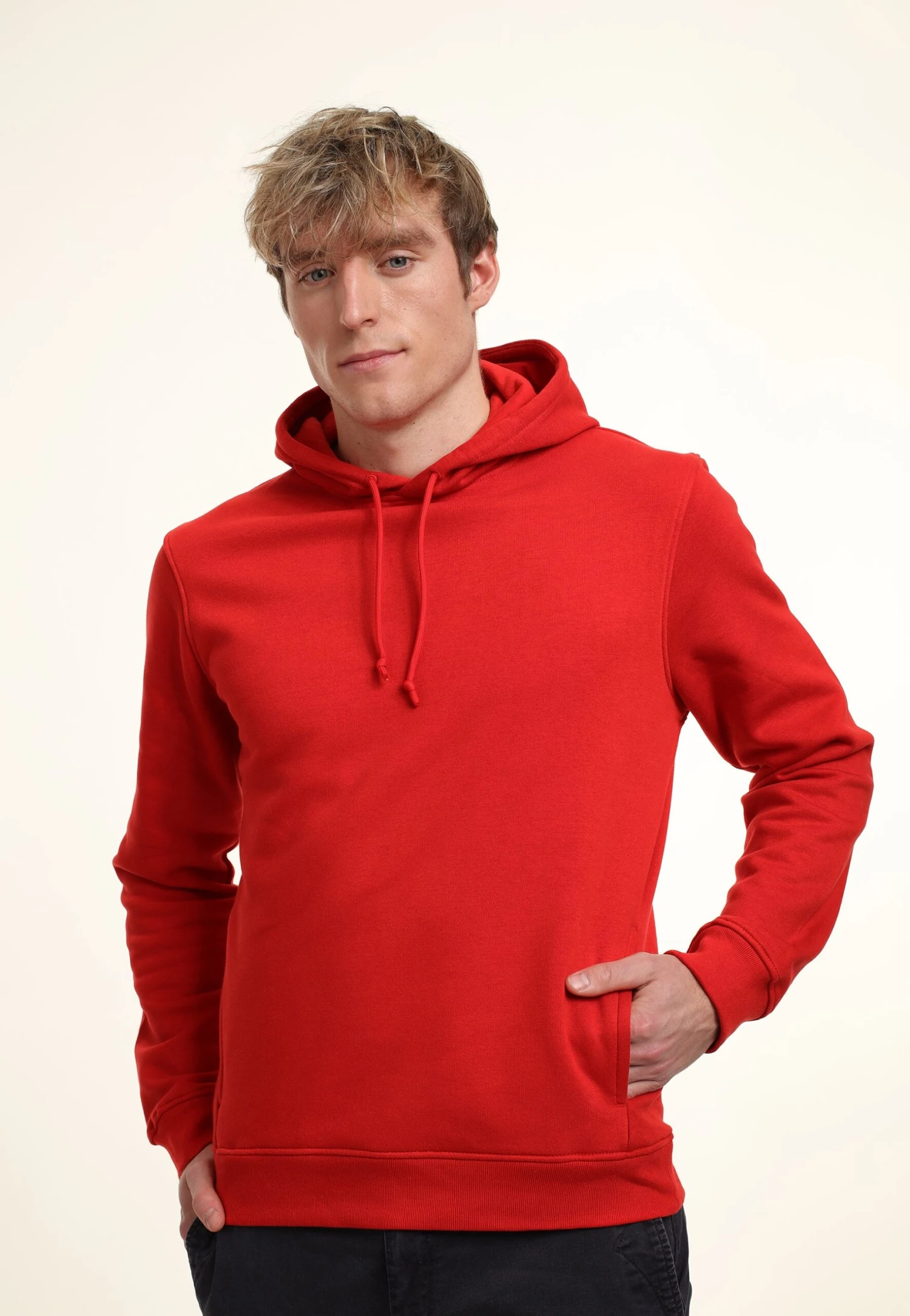 Henry Tiger Organic Regular Fit - Hoodie - Red - Afbeelding 3