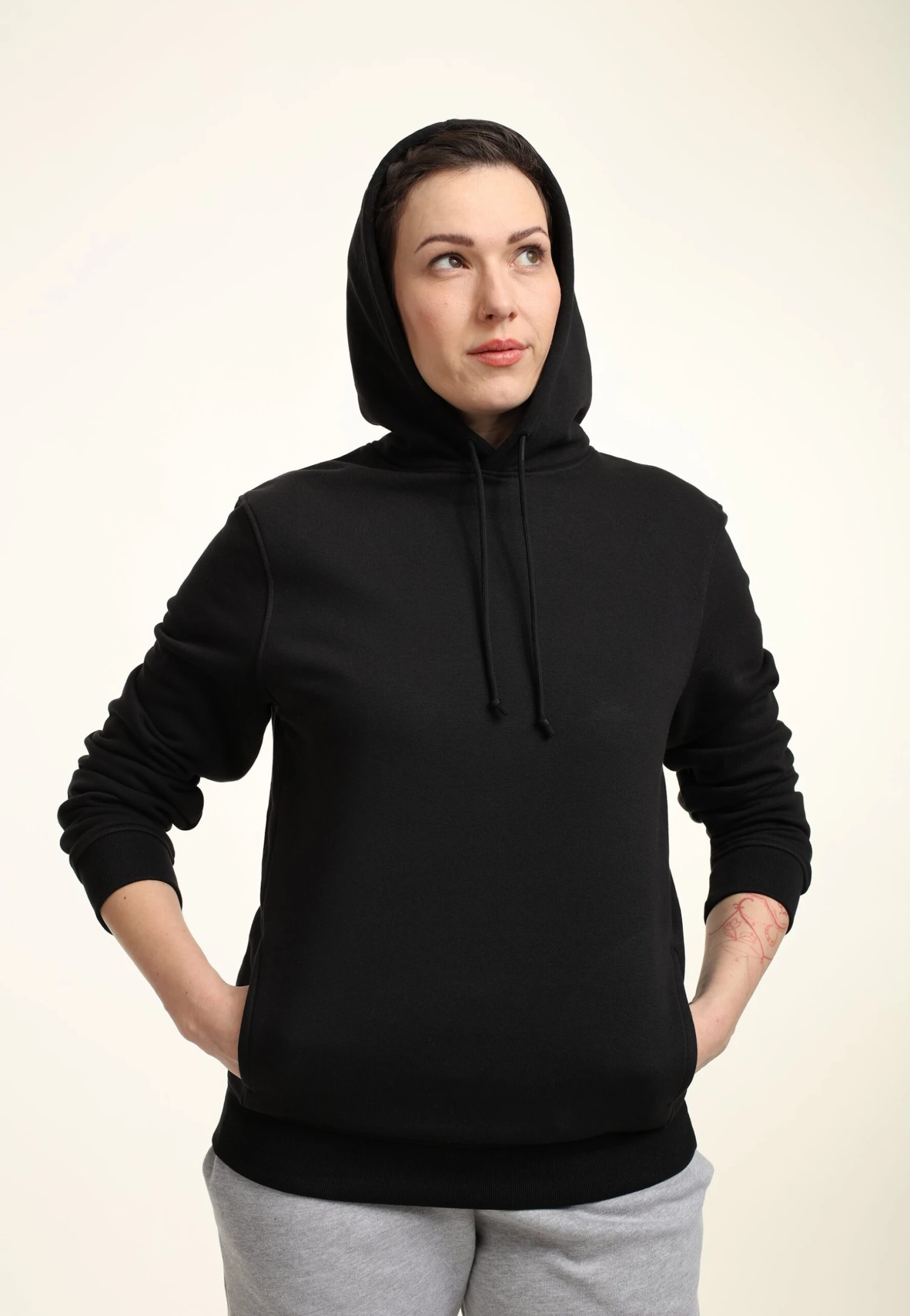 Henry Tiger Organic Regular Fit - Hoodie - Black - Afbeelding 3
