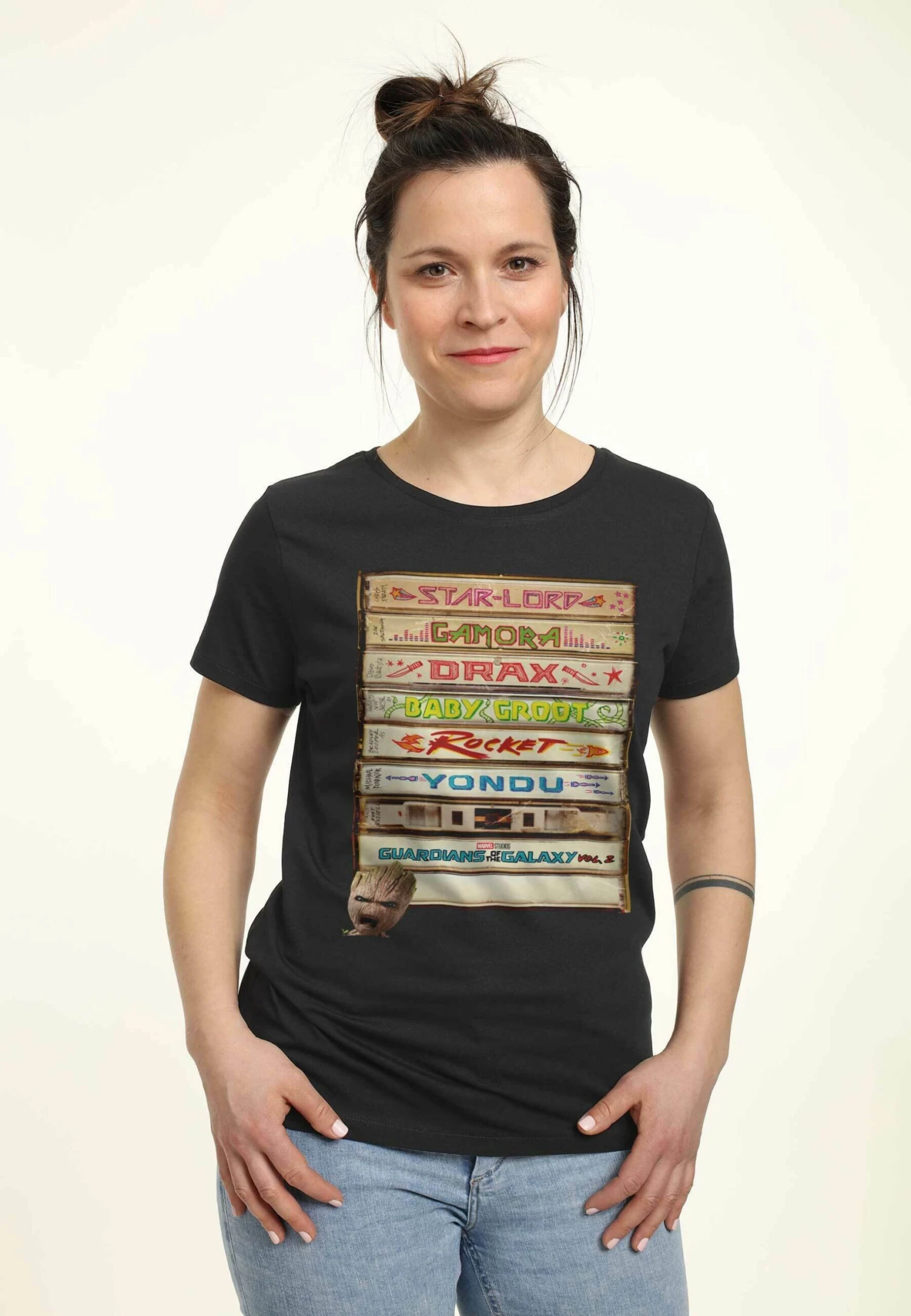 Henry Tiger Gotg 2 We Is Groots - T-Shirt Print - Black