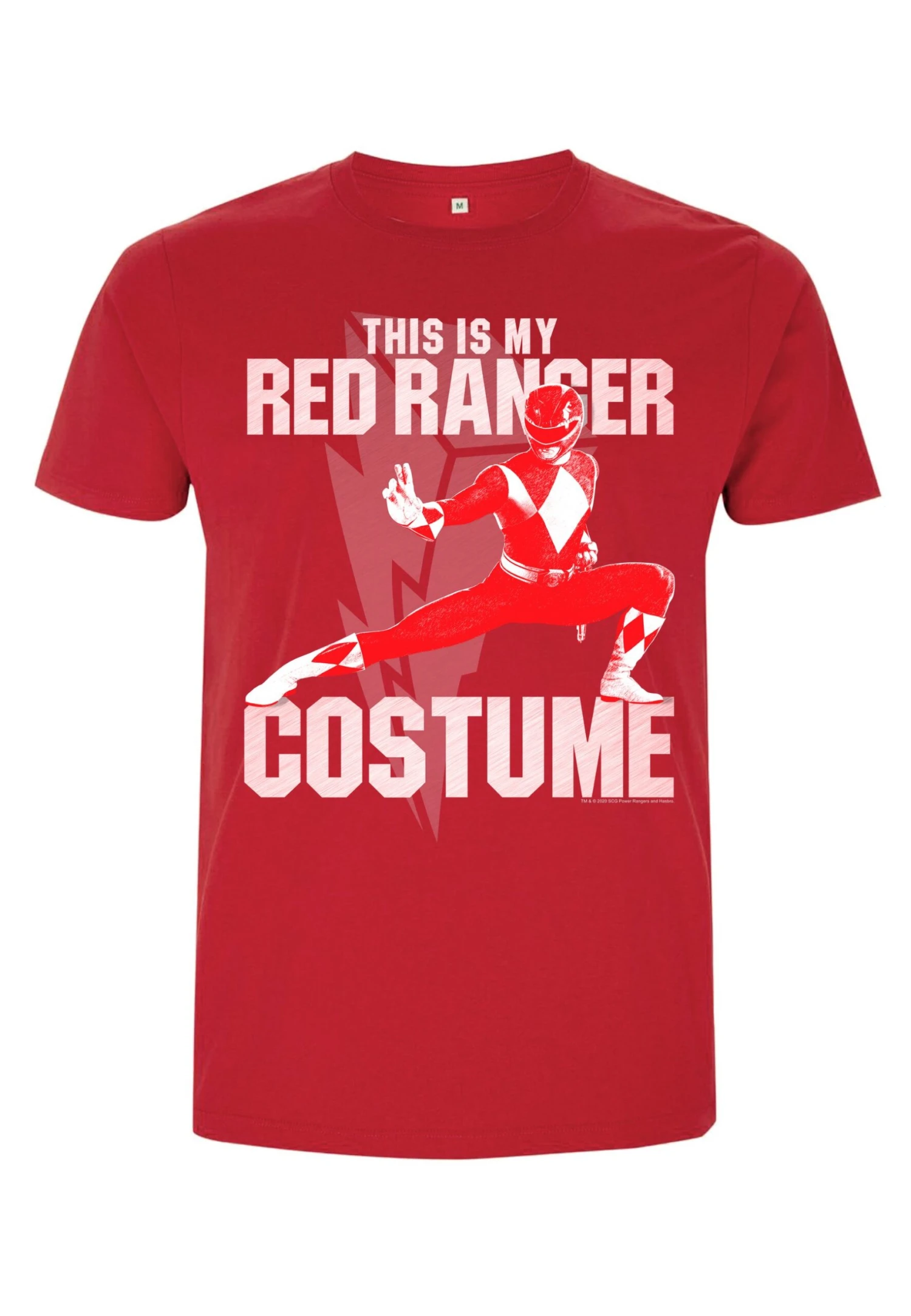 Henry Tiger Power Rangers Red Ranger Costume - T-Shirt Print - Red - Afbeelding 5