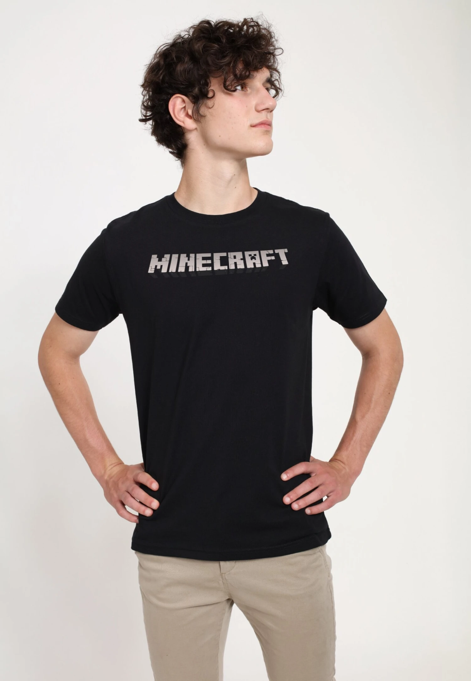 Henry Tiger Minecraft Logo - T-Shirt Print - Black - Afbeelding 3