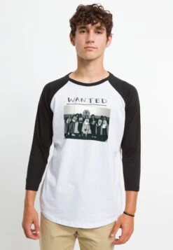 Henry Tiger Stranger Things Hellfire Wanted - Longsleeve - White Black