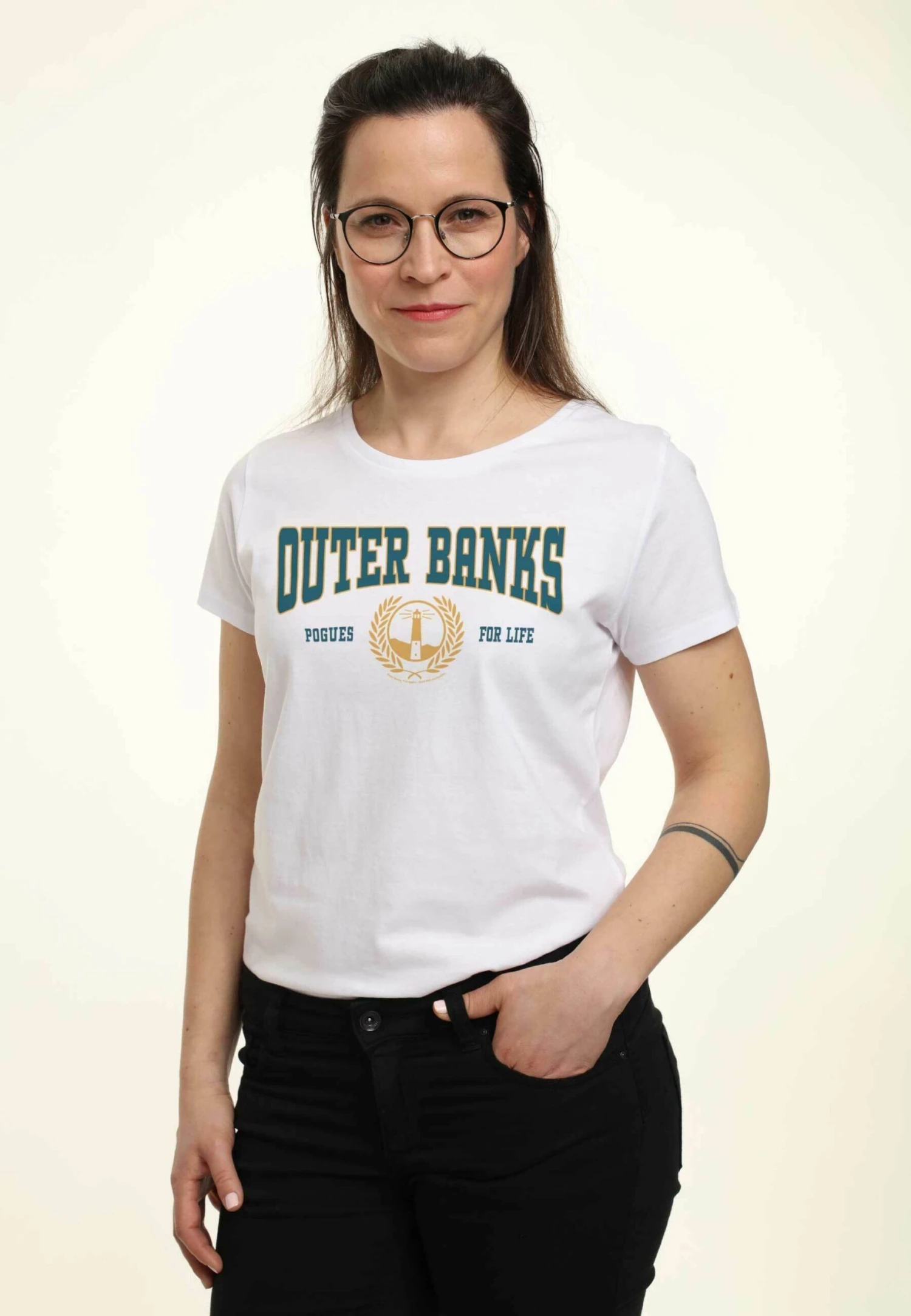 Henry Tiger Outer Banks Collegiate - T-Shirt Print - White - Afbeelding 4