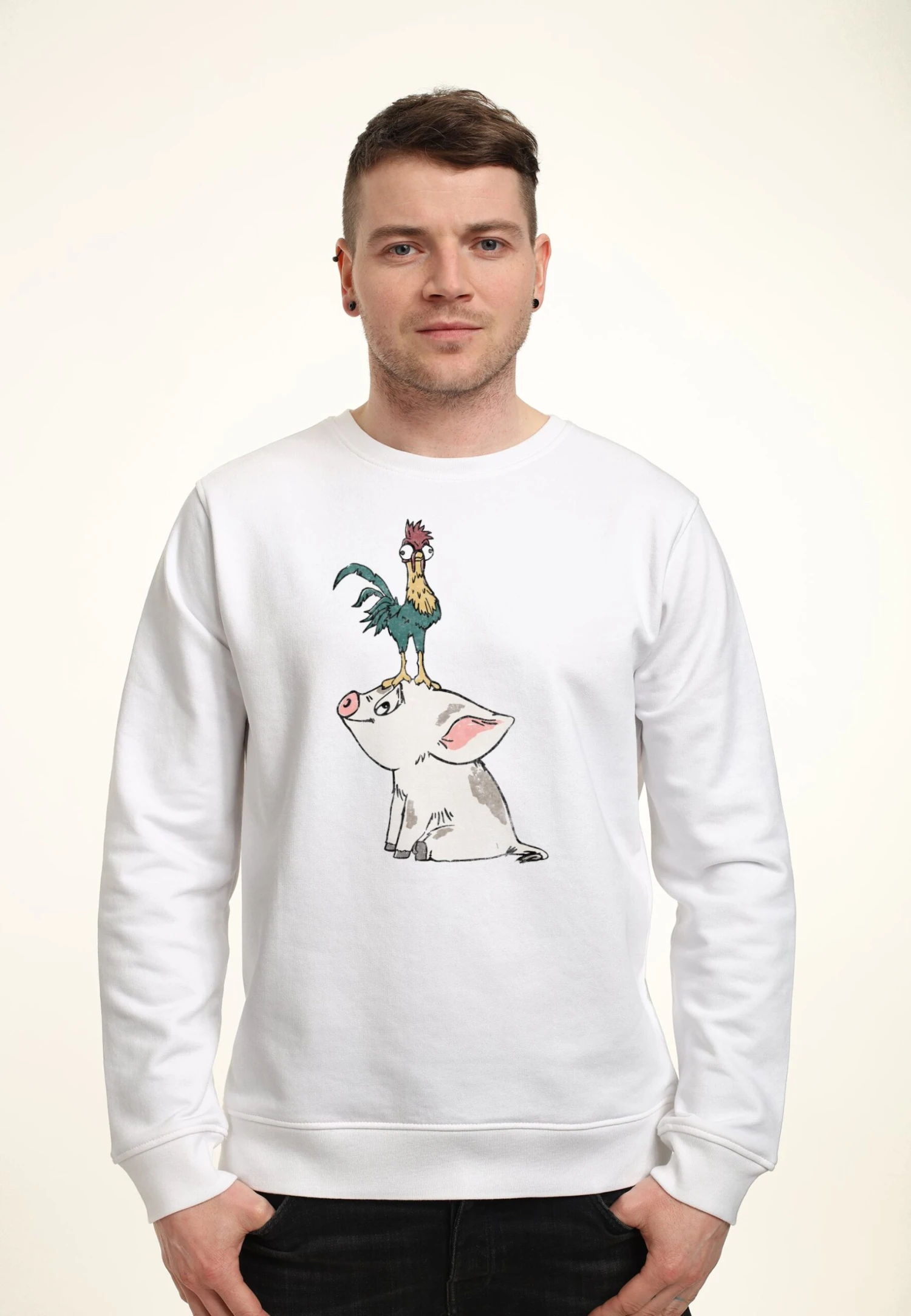 Henry Tiger Moana Pua - Sweater - White