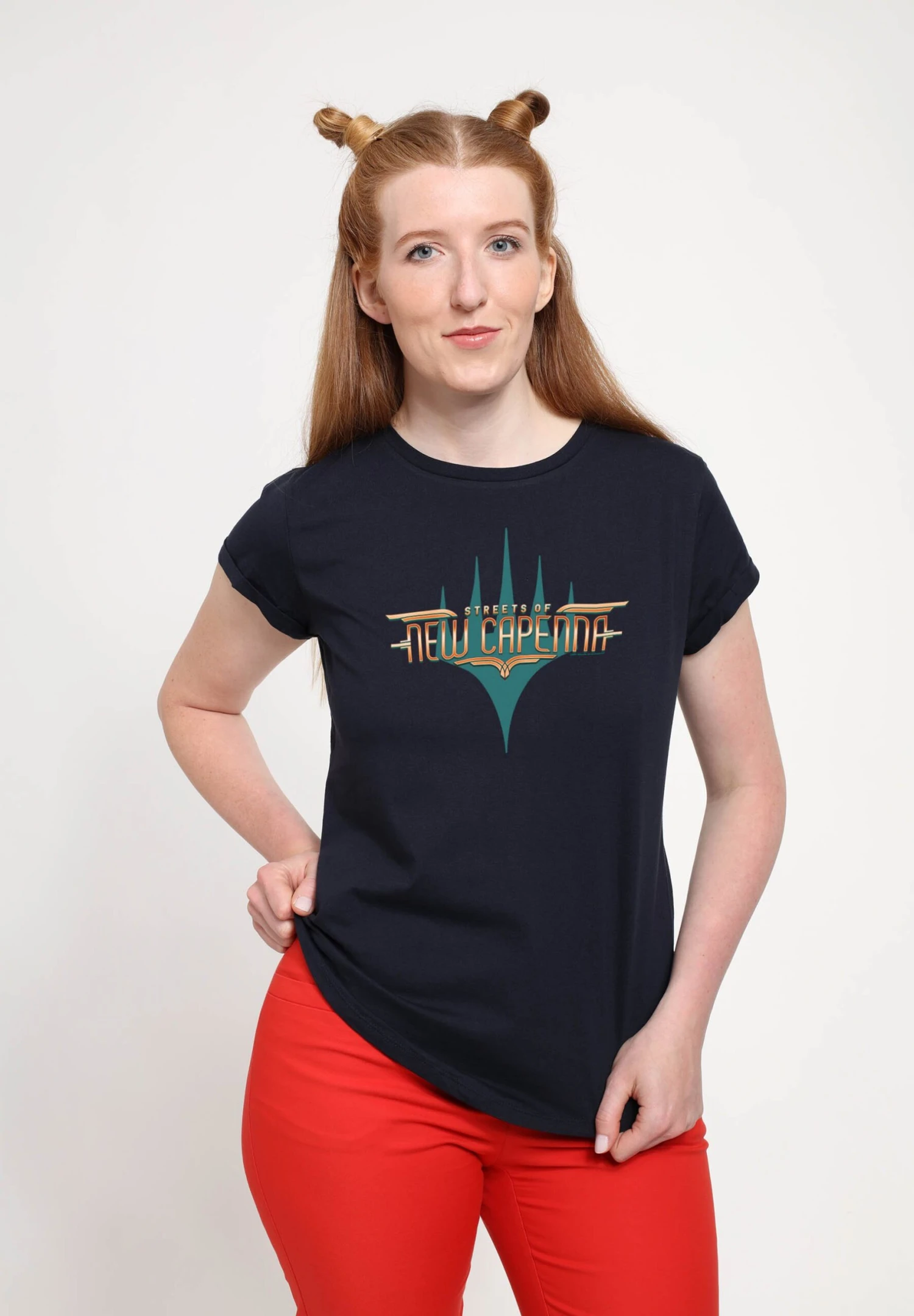 Henry Tiger Magic The Gathering Newcapenna Logo - T-Shirt Print - Navy Blue - Afbeelding 3