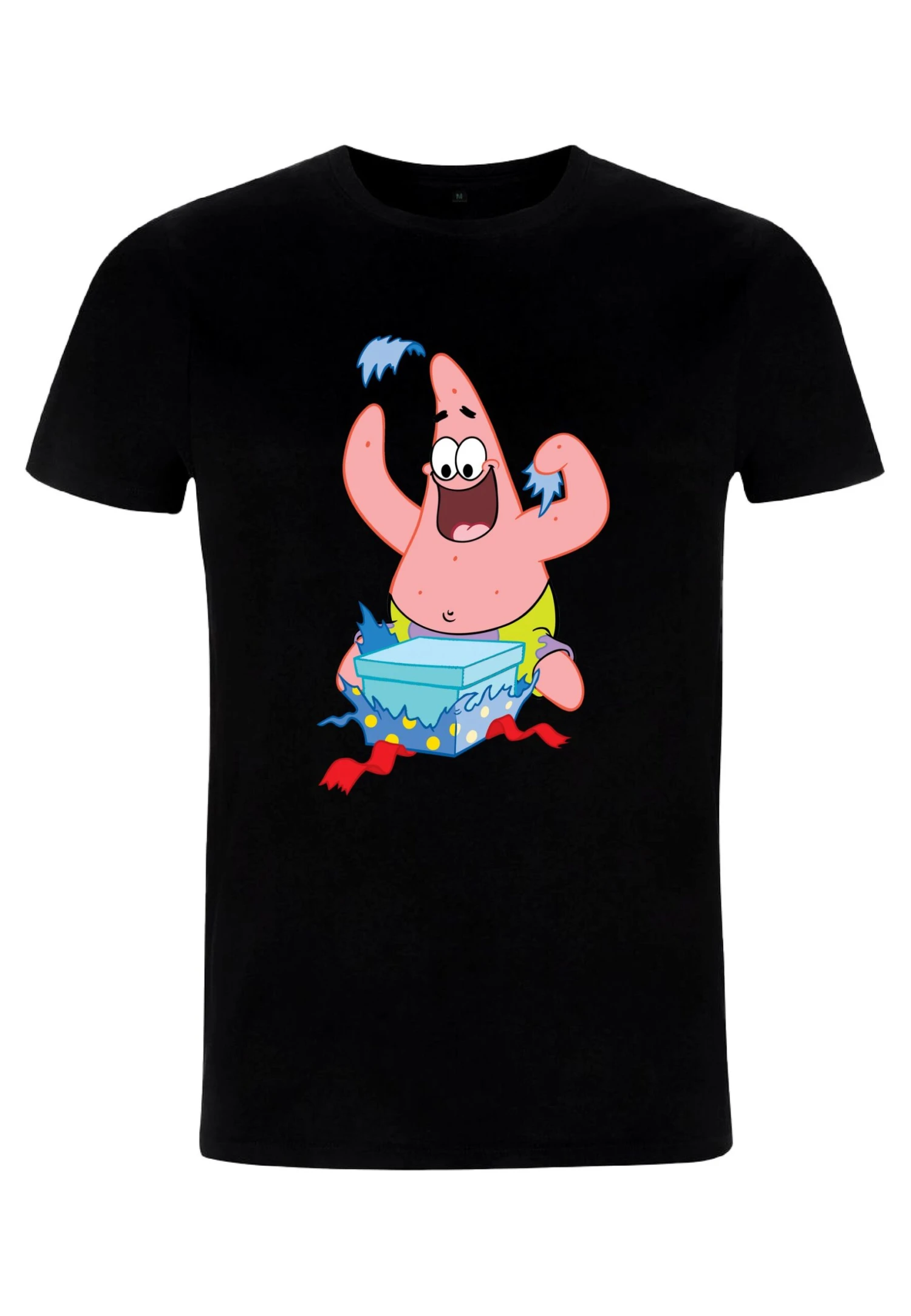Henry Tiger Spongebob Squarepants Wrapper Patrick - T-Shirt Print - Black - Afbeelding 4