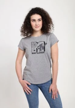 Henry Tiger Mtv Spider Tv - T-Shirt Print - Melange Grey